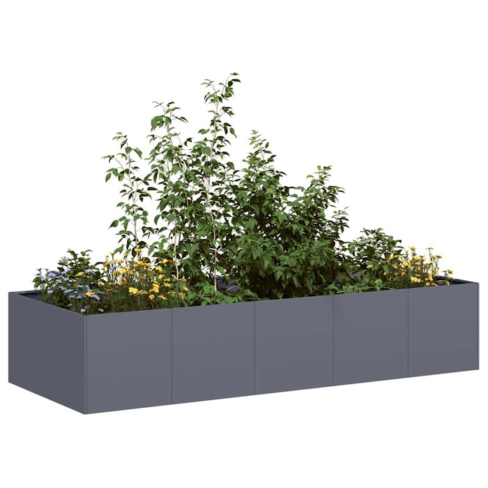 Jardinieră Antracit 200x80x40 cm Oțel - WALTI WALTI