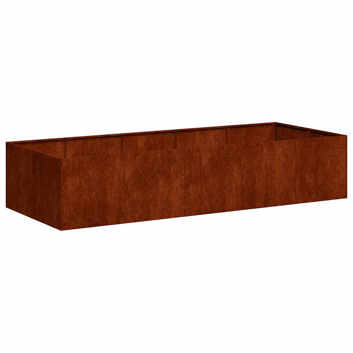 Jardinieră Rusty 200x80x40 cm Oțel pentru intemperii - WALTI WALTI
