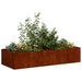 Jardinieră Rusty 200x80x40 cm Oțel pentru intemperii - WALTI WALTI
