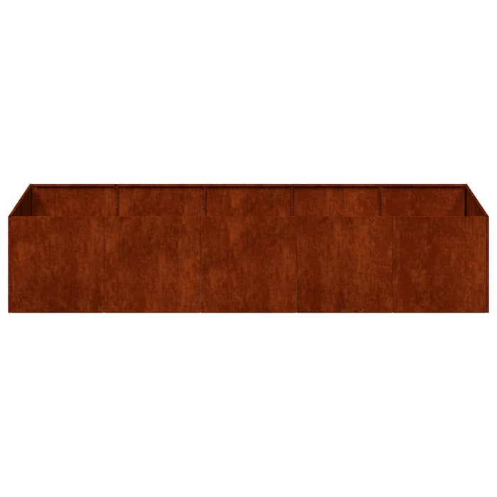 Jardinieră Rusty 200x80x40 cm Oțel pentru intemperii - WALTI WALTI