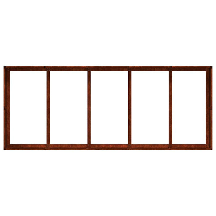 Jardinieră Rusty 200x80x40 cm Oțel pentru intemperii - WALTI WALTI