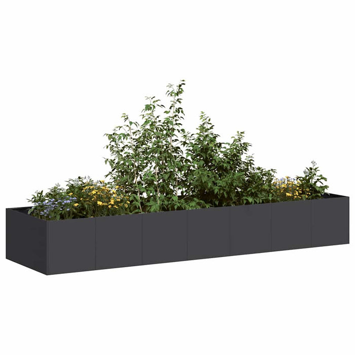 Jardinieră Negru 280x80x40 cm Oțel - WALTI WALTI