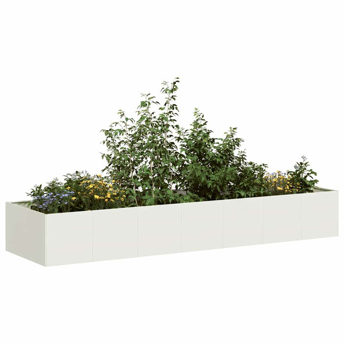 Jardinieră alb 280x80x40 cm oțel - WALTI WALTI