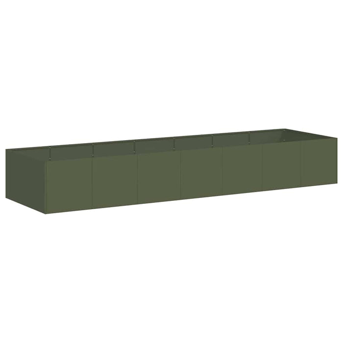 Jardinieră verde măsline 280x80x40 cm oțel - WALTI WALTI