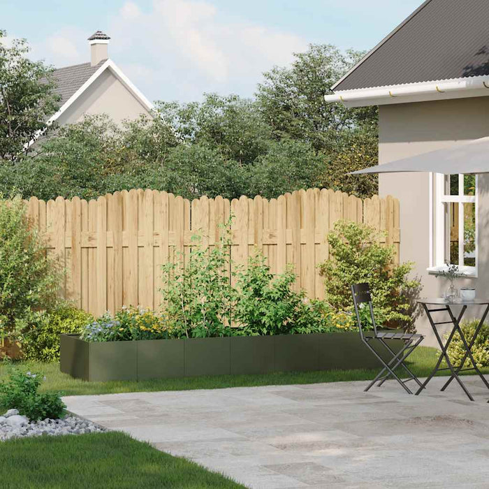 Jardinieră verde măsline 280x80x40 cm oțel - WALTI WALTI