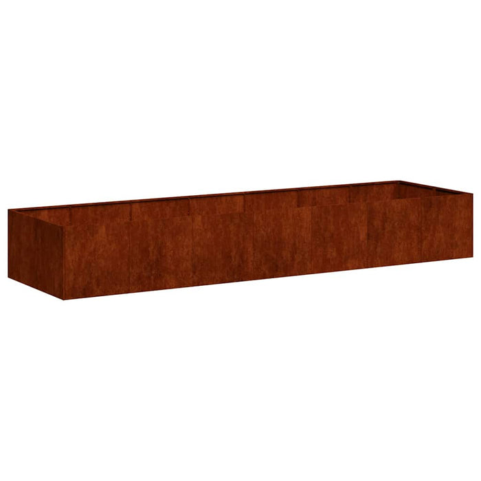Jardinieră Rusty 280x80x40 cm Oțel pentru intemperii WALTI