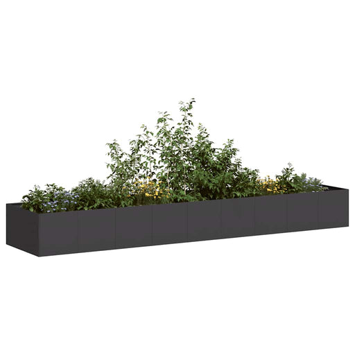Jardinieră, negru, 360x80x40 cm, oțel - WALTI WALTI