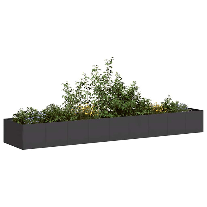 Jardinieră, negru, 360x80x40 cm, oțel - WALTI WALTI