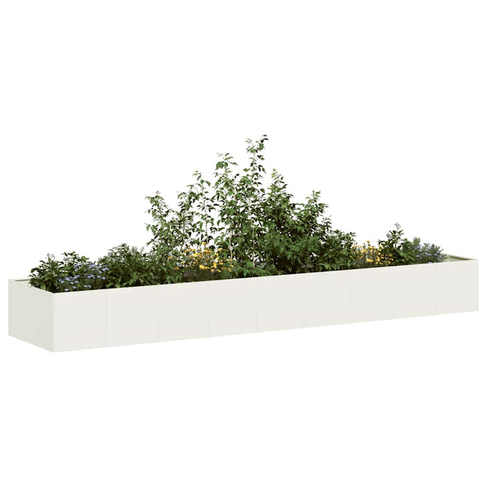 Jardinieră alb 360x80x40 cm oțel - WALTI WALTI