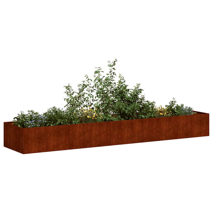 Jardinieră Rusty 360x80x40 cm Oțel rezistent la intemperii - WALTI WALTI