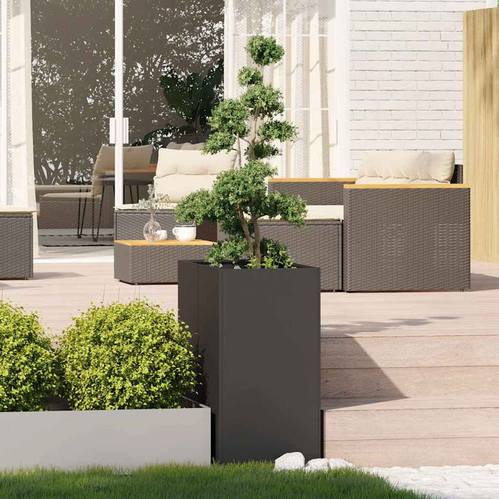 Jardinieră Negru 40x80x80 cm Oțel - WALTI WALTI