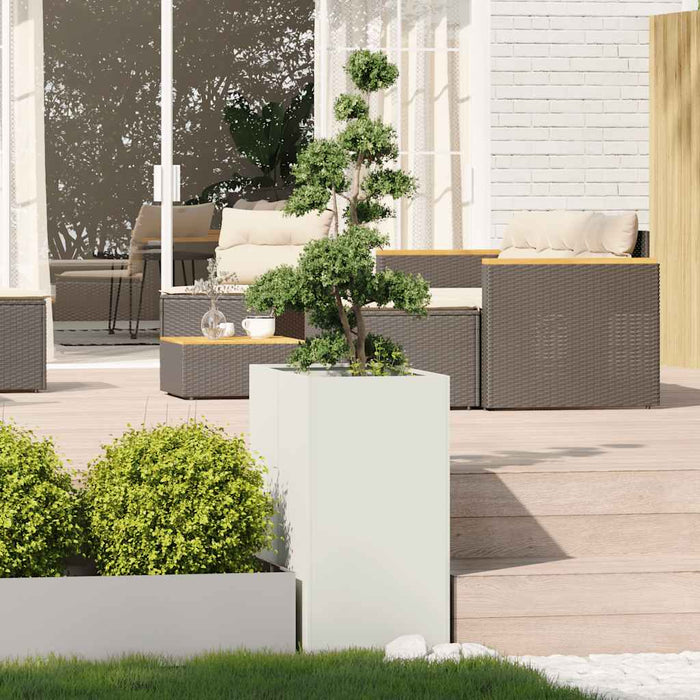 Jardinieră alb 40x80x80 cm oțel - WALTI WALTI