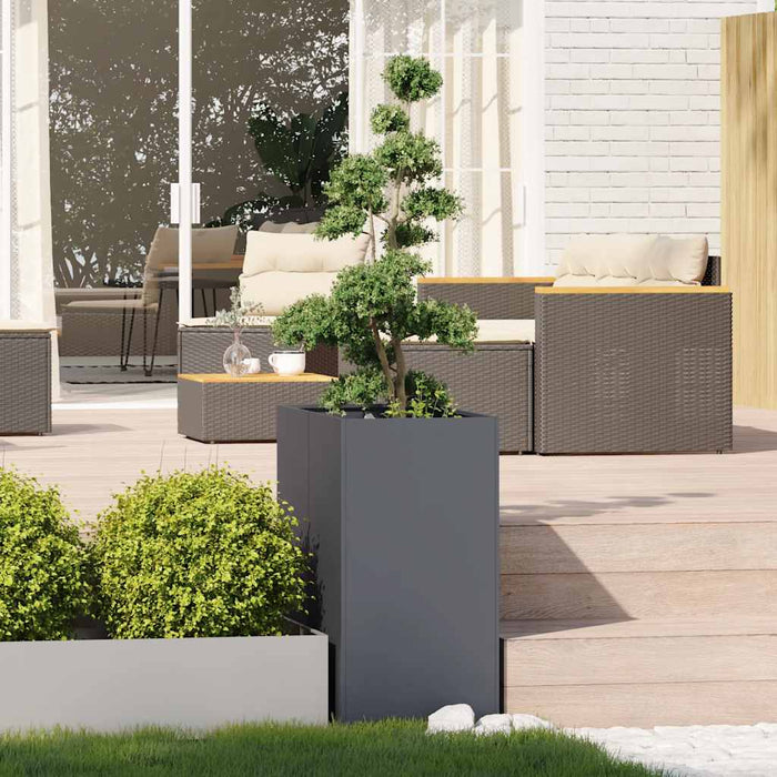 Jardinieră Antracit 40x80x80 cm Oțel - WALTI WALTI