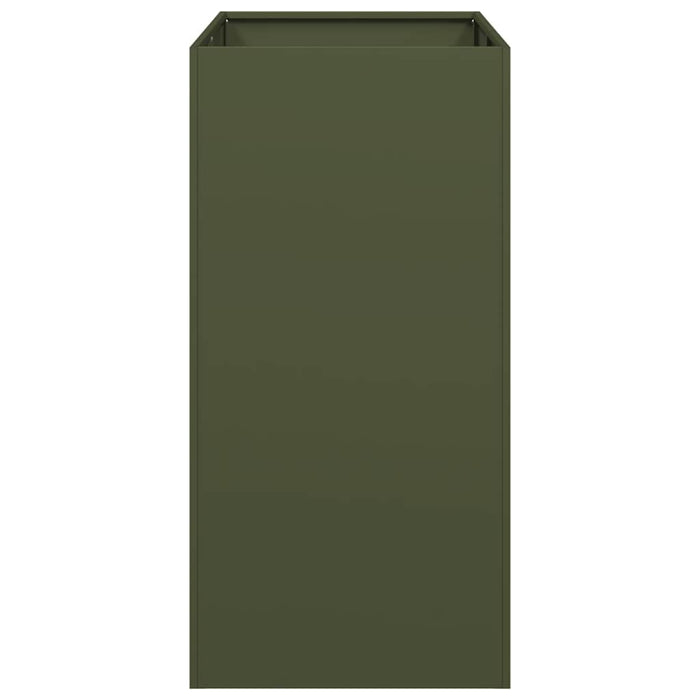 Jardinieră verde măsline 40x80x80 cm oțel - WALTI WALTI