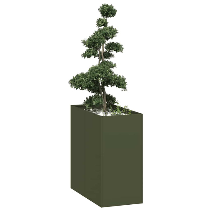 Jardinieră verde măsline 40x80x80 cm oțel - WALTI WALTI