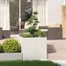 Jardinieră alb 80x80x80 cm oțel - WALTI WALTI