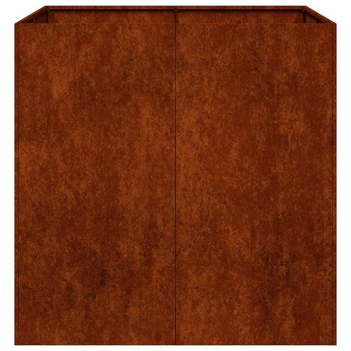 Jardinieră Rusty 80x80x80 cm Oțel pentru intemperii - WALTI WALTI