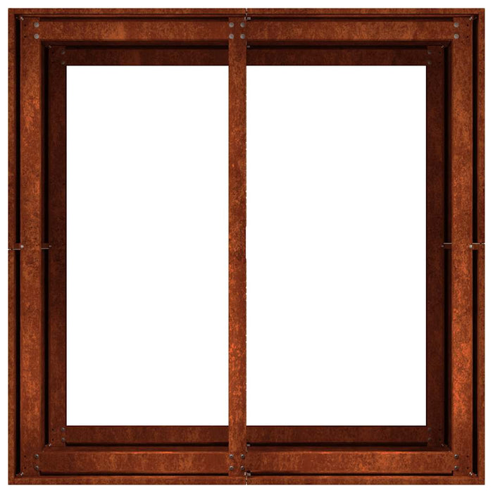 Jardinieră Rusty 80x80x80 cm Oțel pentru intemperii - WALTI WALTI