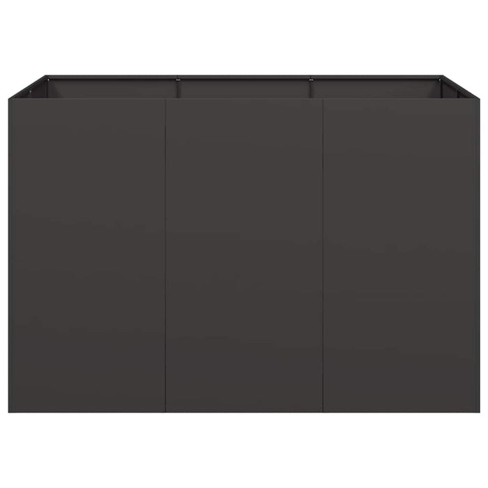 Jardinier negru 120x80x80 cm Oțel - WALTI WALTI