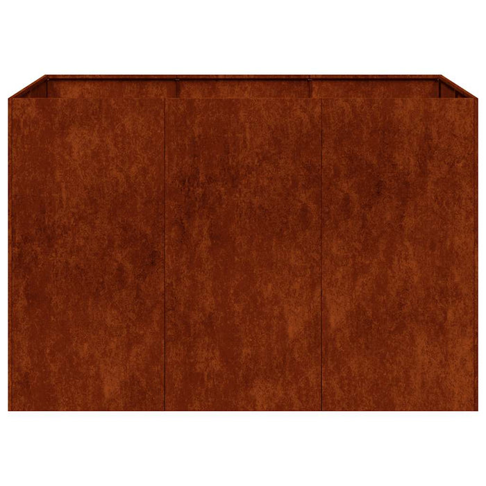 Jardinieră Rusty 120x80x80 cm Oțel pentru intemperii - WALTI WALTI