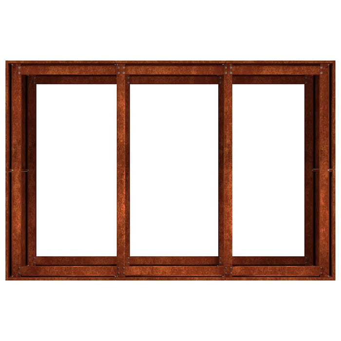 Jardinieră Rusty 120x80x80 cm Oțel pentru intemperii - WALTI WALTI