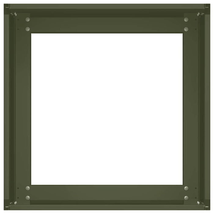 Jardinieră verde măsline 40x40x30 cm oțel - WALTI WALTI