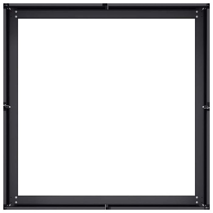 Jardinieră Negru 80x80x30 cm Oțel - WALTI WALTI