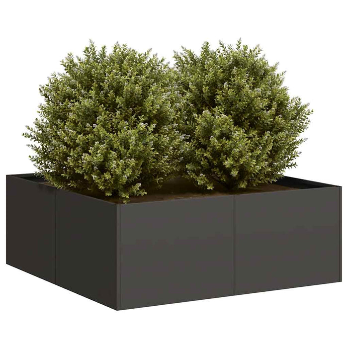Jardinieră Negru 80x80x30 cm Oțel - WALTI WALTI