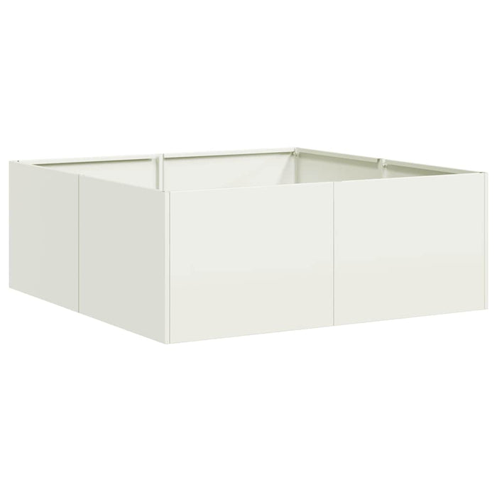 Jardinieră alb 80x80x30 cm oțel - WALTI WALTI