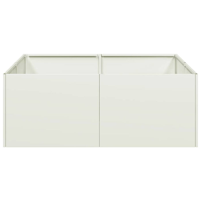 Jardinieră alb 80x80x30 cm oțel - WALTI WALTI