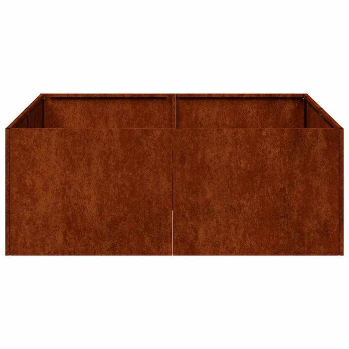 Jardinieră Rusty 80x80x30 cm Oțel pentru intemperii - WALTI WALTI