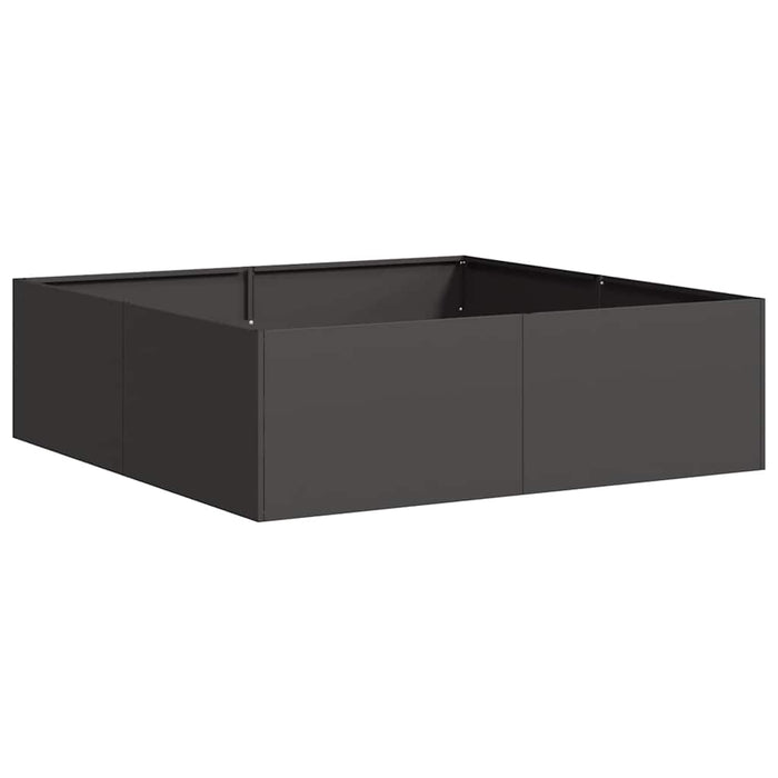 Jardinieră Negru 100x100x30 cm Oțel - WALTI WALTI