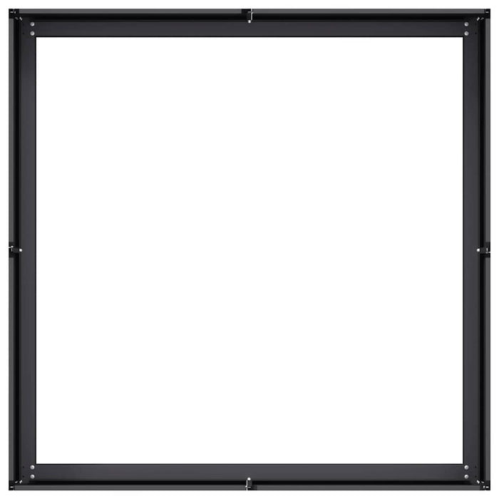 Jardinieră Negru 100x100x30 cm Oțel - WALTI WALTI