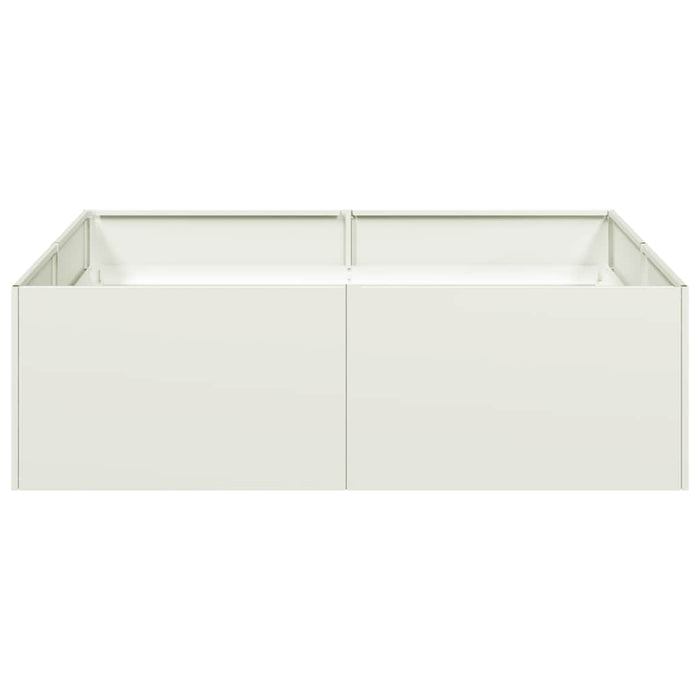 Jardinieră alb 100x100x30 cm oțel - WALTI WALTI