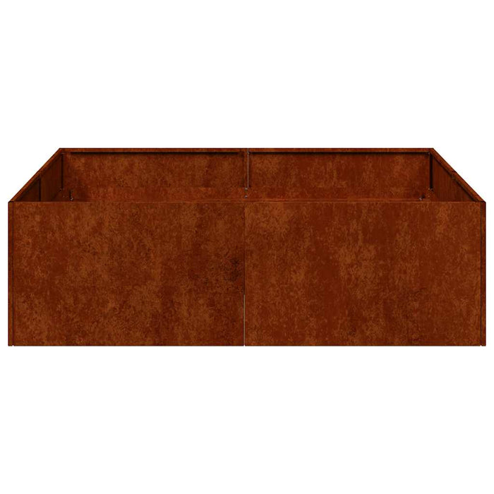 Jardinieră Rusty 100x100x30 cm Oțel pentru intemperii - WALTI WALTI