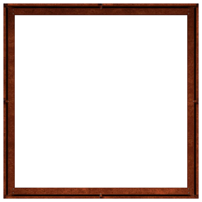 Jardinieră Rusty 100x100x30 cm Oțel pentru intemperii - WALTI WALTI
