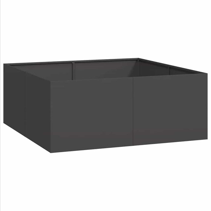 Jardinieră Negru 100x100x40 cm Oțel - WALTI WALTI