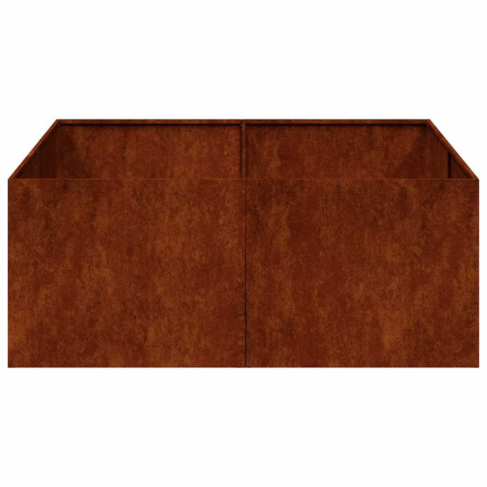 Jardinieră Rusty 100x100x40 cm Oțel pentru intemperii - WALTI WALTI