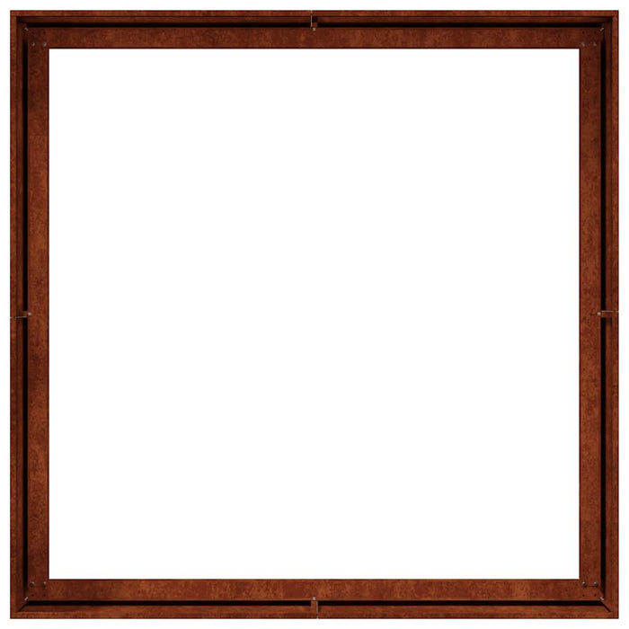 Jardinieră Rusty 100x100x40 cm Oțel pentru intemperii - WALTI WALTI
