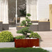 Jardinieră Rusty 100x100x40 cm Oțel pentru intemperii - WALTI WALTI