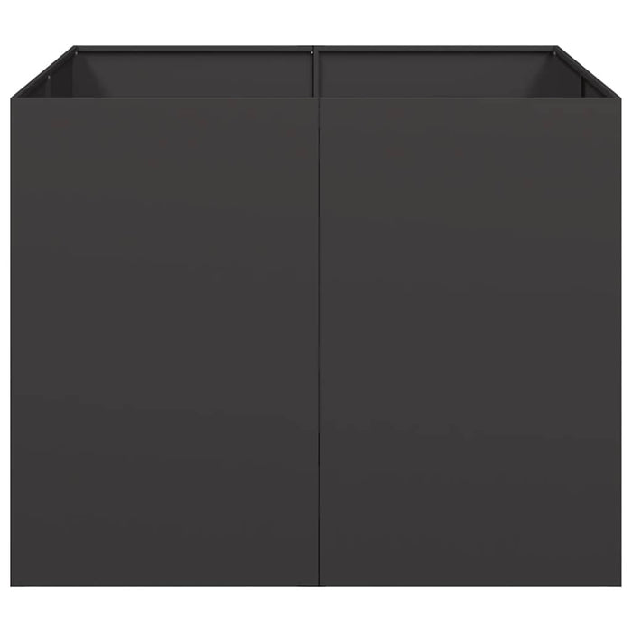 Jardinieră Negru 100x100x80 cm Oțel - WALTI WALTI