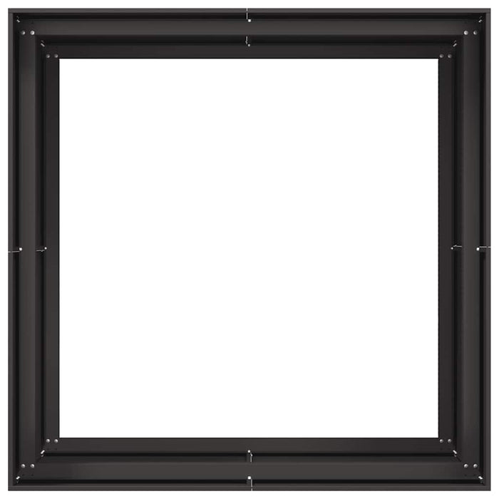 Jardinieră Negru 100x100x80 cm Oțel - WALTI WALTI