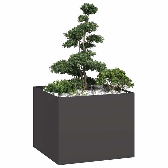 Jardinieră Negru 100x100x80 cm Oțel - WALTI WALTI