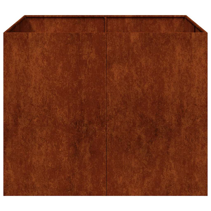 Jardinieră Rusty 100x100x80 cm Oțel pentru intemperii - WALTI WALTI