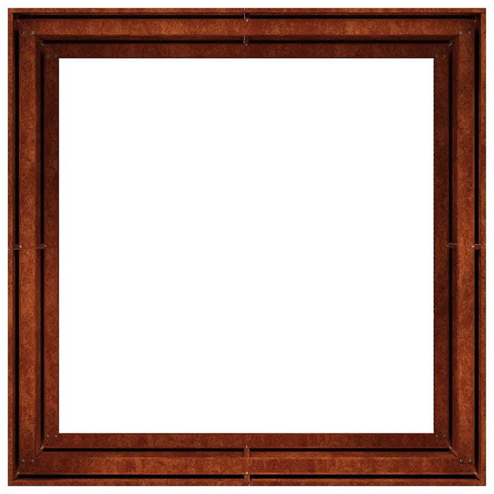 Jardinieră Rusty 100x100x80 cm Oțel pentru intemperii - WALTI WALTI