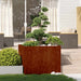 Jardinieră Rusty 100x100x80 cm Oțel pentru intemperii - WALTI WALTI