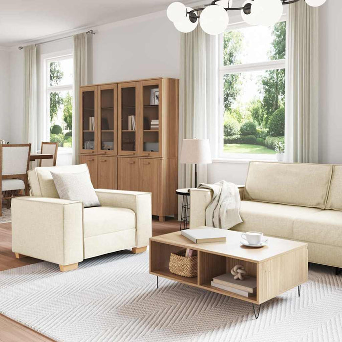 Set de canapea 3 pcs Bej 220 x 80 x 84 cm - WALTI WALTI