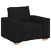 Set de canapea cu pernă 3 pcs Negru 220 x 78 x 84 cm țesătură - WALTI WALTI