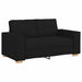 Set de canapea cu pernă 3 pcs Negru 220 x 78 x 84 cm țesătură - WALTI WALTI