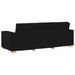 Set de canapea cu pernă 3 pcs Negru 220 x 78 x 84 cm țesătură - WALTI WALTI